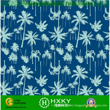 Coconut Tree Design Poly Printing Chiffon Fabric for Dress